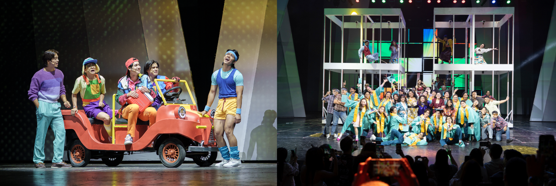 Scenes from Bagets The Musical captured the story of friendship, first love, and growing up, set against a vibrant 1980s backdrop.