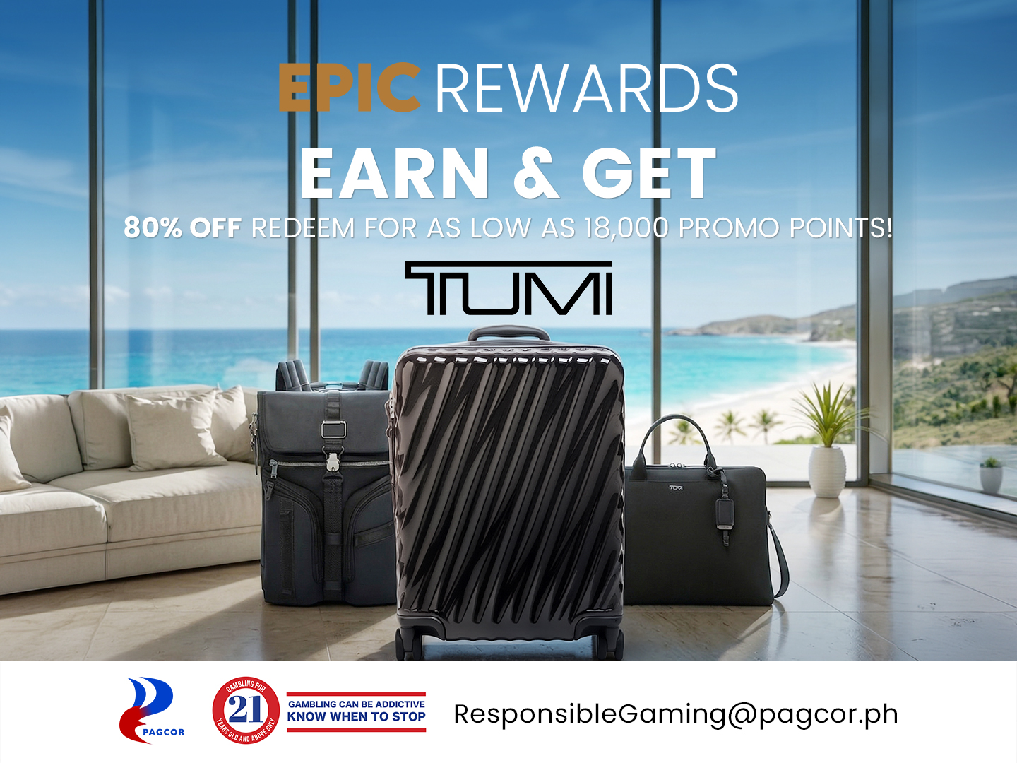 EARN & GET: TUMI | Newport World Resorts