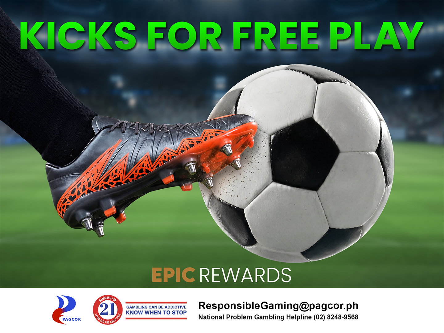 KICKS FOR FREE PLAY 