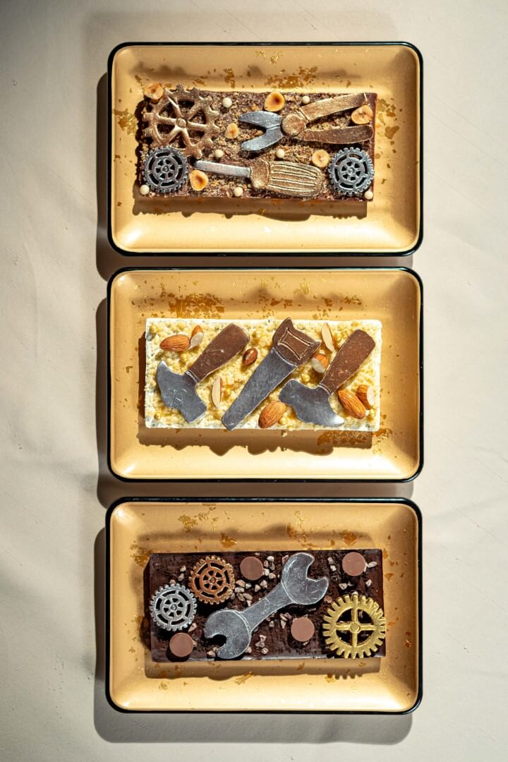 Bourbon Caramel Coffee Crunch Cake and Boozy Chocolate Bars at the Yawaragi Pastry Boutique, Hotel Okura Manila at Newport World Resorts