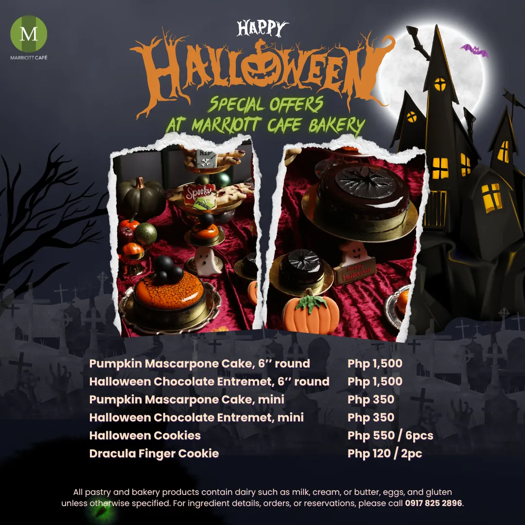 Halloween Special Offers at Marriott Cafe Bakery