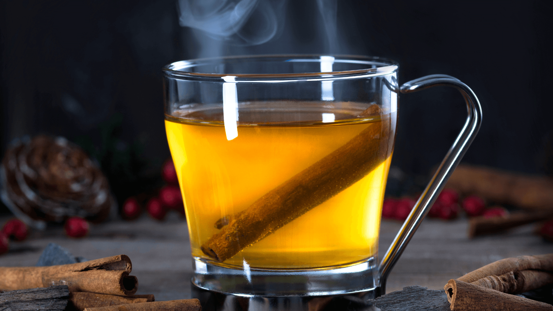 Glass of Bourbon Chai Toddy