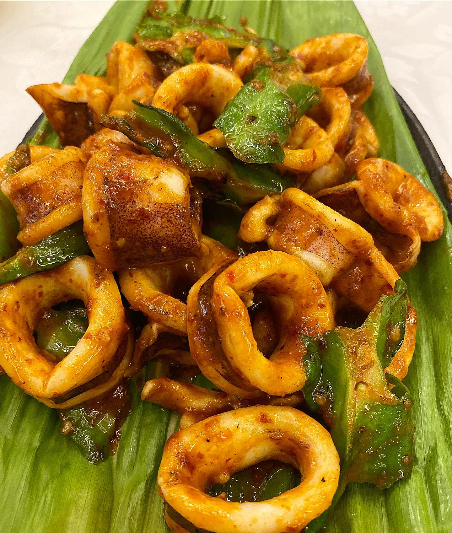 Sambal squid at Tao Yuan Restaurant Manila