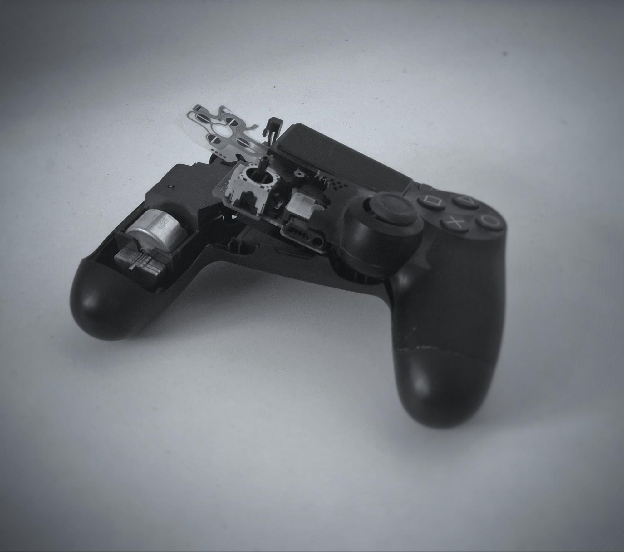 Damaged video game controller